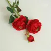 Flores decorativas Wreaths Buquê de Flor de Seda Rosa Artificial para Festival de Casamento Decoração de Casa Fake Fake