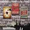 Abaysto Wine metal sign Tin Sign Plaque Poster Wall Art Decoration for Cafe Bar Restaurant Pub 20x30cm