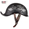 Motorcykelhjälmar GXT Hjälm vintage retro Scooter Half Casco Moto Capacete Motorcykel Riding Casque