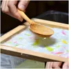 Andra konst och hantverk papper gör ram Sn diy träpappermaking mod hantverk återvinningsverktyg trä däck 20x30 cm droppleverans h dhgoa