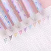 Stylos à billes 24 pcs / lot kawaii paillettes de papillon 10 couleurs stylo mignon de bille de balle de balle d'écriture de papeterie d'approvisionnement