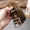 Belts Women's Leather Belt 28mm Luxury Handmade Stainless Steel Buckle Full Grain Apparel Brown Men's Work