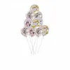 Décoration de fête 10g aluminium or Rose Mini points de confettis ronds pour bébé douche décor de mariage approvisionnement ballons de remplissage 1.5/2.5 cm