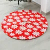 Decorações de Natal Tree Salia Snowflake Piso de tapete de tapete de tapete de tape