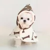 Odzież dla psa Mała płaszcz z Pajami Pajami Jesienna i zima zagęszczone bawełniane ubrania francuskie wiadro Teddy Pet Home