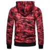 Hoods Hoodies Cozokmen's Autumn Hat Sweatshirt Camouflage Gym Wear kap en ritssluiting met ritssluiting