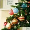 Feestdecoratie kerst geschilderde ballen set boom ornamenten hangende hangers home xmas decor drop levering tuin feestelijke benodigdheden voor dhl5o