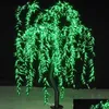 Trädgårdsdekorationer 1,8 m/6ft höjd Regntät led konstgjord pil Wee Tree Light 960pcs BBS 110/220VAC Fairy Decor Drop Delivery Ho DHBFM