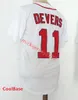 Le baseball universitaire porte un maillot de baseball Rafael Devers pour hommes cousu 10 Trevor Story 34 maillots David Ortiz