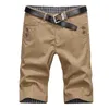 Men's Shorts Summer Cotton Split Pants Men's Straight Leg Casual Solid Color Medium Korean Version Breeches Beach