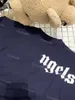 ベビーデザイナーキッド Tシャツ夏のガールズボーイズファッション Tシャツ子供キッズカジュアルトップストレンディなクマプリント Tシャツブルーカラー