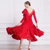 Stage Wear M-18225 Sexy Ballroom Dans Oefen Jurk Voor Dames Lange Mouwen Latin Sale