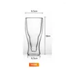 Wine Glasses Double Wall Beer Creative Cocktail Wineglass Mug Whiskey Champagne Glass Coffee Cup Vodka 2023 Bottle Style