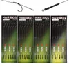 Hameçons de pêche 2448Pcs Ready Made Carp Rigs Barbed Hook Link avec ligne tressée Attached Feeder Leader Tackle 230113