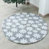 Decorações de Natal Tree Salia Snowflake Piso de tapete de tapete de tapete de tape