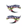 Temporary Tattoos 10 Pairs Eye Tattoo Stickers Waterproof Diy Flash Disposable Eyeshadow Eyeliner Face Sticker Halloween Ma Dh124