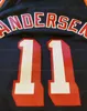 Custom Chris Birdman Andersen Basketball Jersey Mens 여성 청소년 청소년 스티치 블랙 모든 이름 번호 유니폼