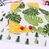 Masa paspasları 1pc ekose pamuklu placemat Japon moda tarzı kumaş peçeteler basit tasarım sofra mutfak alet dekorasyon