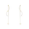 Boucles d'oreilles longues à pampilles, pendentif pentagramme, breloque étoile, Simple, tout assorti, accessoires d'oreille, féminité élégante