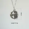 Pendentif Colliers 5pcs Soleil et Lune Fait à la main Love You Collier Couple Céleste Yin Yang Charm Cadeaux pour elle