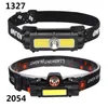 Headlamps XP-G Q5 Headlight Light Weight Portable Head Lamp White & Red Mini USB Rechargeable LED HeadLamp