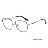 Zonnebrillen Frames Big Optical Frame Men Ultralight Pure Titanium -bril Goud Zilver Zwart Gray Metal Eyewear Man 2023