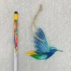 Decoratieve beeldjes neuriën vogel hanger praktisch acryl draagbaar voor Home Hummingbird