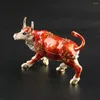 Depolama Şişeleri Boğa Sığır Ox biblo kutusu Hayvan Heykelcik Tahsil edilebilir Mücevher Yüzük Tutucu Dekoratif El Sanatları