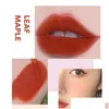 Lip Gloss 6 Colors Air Veet Mud Matte Langdurige vrouwen Fashion Waterdichte Tint Makeup Cosmetica Lipstick Natural Drop D DHHAM