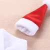 Dekoracje świąteczne Zestaw butelki do wina Święty Claus Decor Decor Cover Cap Dekoracja kuchenna