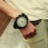 Principais relógios 2023 Moda Sport Sport Pedido grande homem Mulheres Mulheres Unsex Faux Leather Band Quartz Wrist Relógio Casal Dating Gift