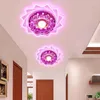 Światła sufitowe kryształowy żyrandol na powierzchni LED do korytarza werrytarni lampy balkonowej oświetlenie dekoracji domowej