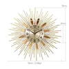 Orologi da parete Grande orologio di lusso Design moderno Silenzioso Metallo Creativo Grande oro Minimalista Soggiorno Klok Home Decor1 Drop Delivery Ga Dhre8