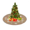 Decorações de Natal Tree Salia Ornamento Jute Avental Plaveamento Rústico Vestido Rústico Vintage Holiday Burlap