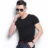 Gym Clothing P2954 -Workout Fitness Men Short Sleeve T Shirt Thermal Muscle Bodybuilding Wear Compression Elastic Slim Exercise