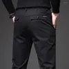 Pantaloni maschili primaverili autunnali uomini lunghi uomini cotone affari in stile coreano elastico pantalone casual maschio maschio