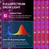 Grow Lights Anslutningsbar LED -ljus för inomhusväxt 30 cm 50 cm Full Spectrum Phyto Lamp Greenhouse Tent Hydroponic US EU UK Plug