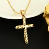 Pendentif Colliers Jésus Croix Collier Mode Christian Crucifix 24K Bijoux Hommes Religieux Russie Grèce