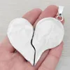 Pendant Necklaces 2 X Tibetan Silver Large Plated Metal Heart Charm For Necklace Jewelry Making Accessories 70x62mm