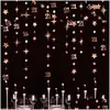 Party Decoration Rose Gold Number 21 Anniversary Supplies Circle Dot Twinkle Star Garlands Hanging For Girls 21st Birthday Drop Deli DHRF4