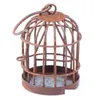 Dekoratif Nesneler Figürinler 1pc 112 Ölçekli Metal Kuş Kafesi Birdcage Dollhouse Minyatür Bahçe Süsleri Damla Teslimat Eve D DHZIQ