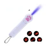 Brinquedos de cachorro Chews Recarreg￡vel proje￧￣o LED CAT CAT MTIPATTERN Infravermelho UV Purple Light Borbed Borty Funny Gatos Stick Mascotas Access Dhwvt