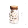 Opslagflessen potten 100 stcs 80 ml glas met kurkvaartuigen 80cc lege containers drop levering home tuin housekee organisatie dhtdk