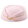 Berets N58f Steardess Hat Beret Women Air Hostesses Party Hats Costume Формальная униформа аксессуара