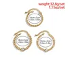 Bangle Vintage Gold Color Punk Twist Thick Chain White Crystal Pendant Bracelet Set