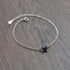 Länk armband säsongsport silver färg mode lila guld sand stjärna fem spetsig justerbar storlek kedja för kvinnliga flickor SB058