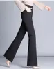 Stage Wear Lady Ballroom Dancing Pant Adult Modern Dance Pants High Waist Slim Trousers Lama Elastic B-6858