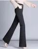 Stage Wear Lady Ballroom Dancing Pantalon Adulte Pantalon De Danse Moderne Taille Haute Slim Pantalon Lama Élastique B-6858