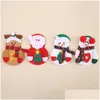 Christmas Decorations Decor Snowman Kitchen Tableware Holder Bag Party Gift Xmas Ornament For Home Table Navidad Drop Delivery Garde Dh3Jq