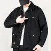 Men's Jackets Trendy Men Jacket Hip Hop Autumn Button Plus Size Firm Stitching Denim Coat Thermal